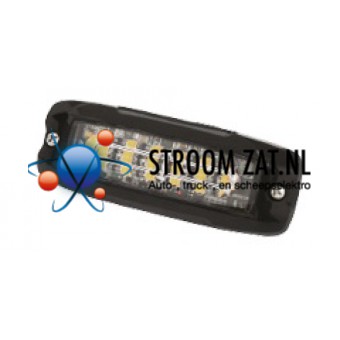 LED flitser Axixtech ministealth 6 Leds ECE R65 Oranje